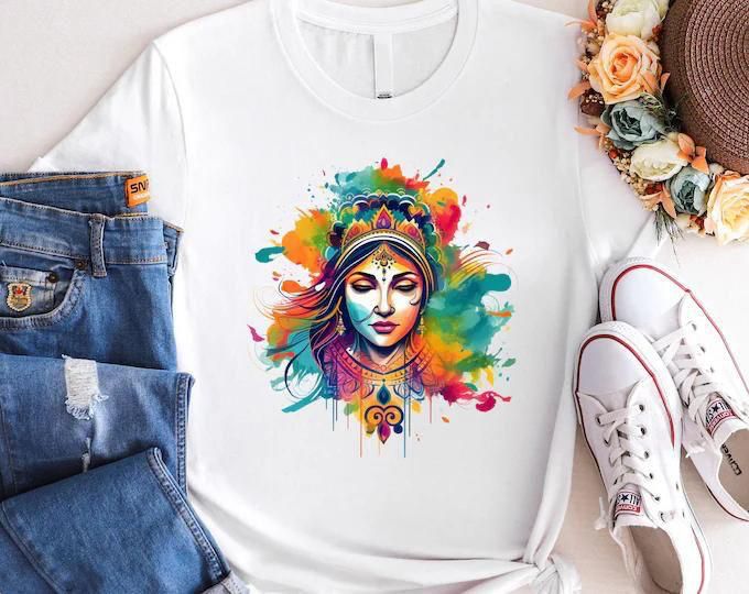 Divine Goddess Art Printed T-Shirt