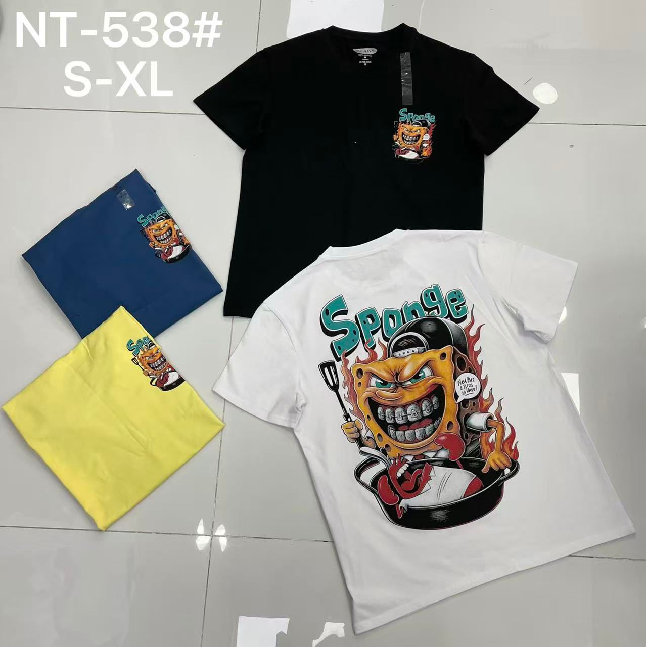 Sponge Cartoon Graphic Tee