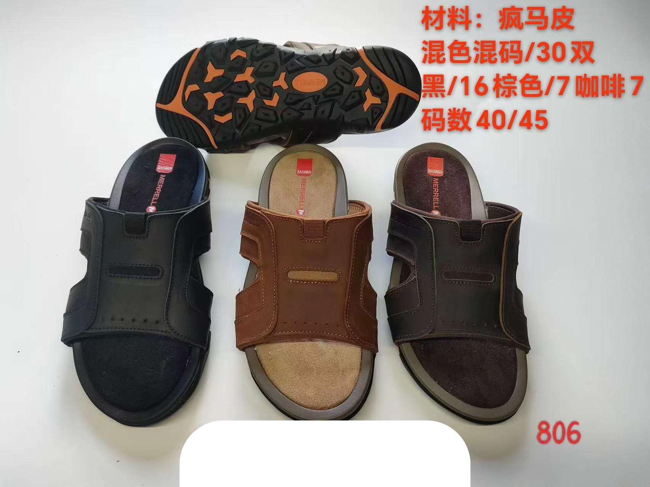 Men’s Premium Leather Slide Sandals