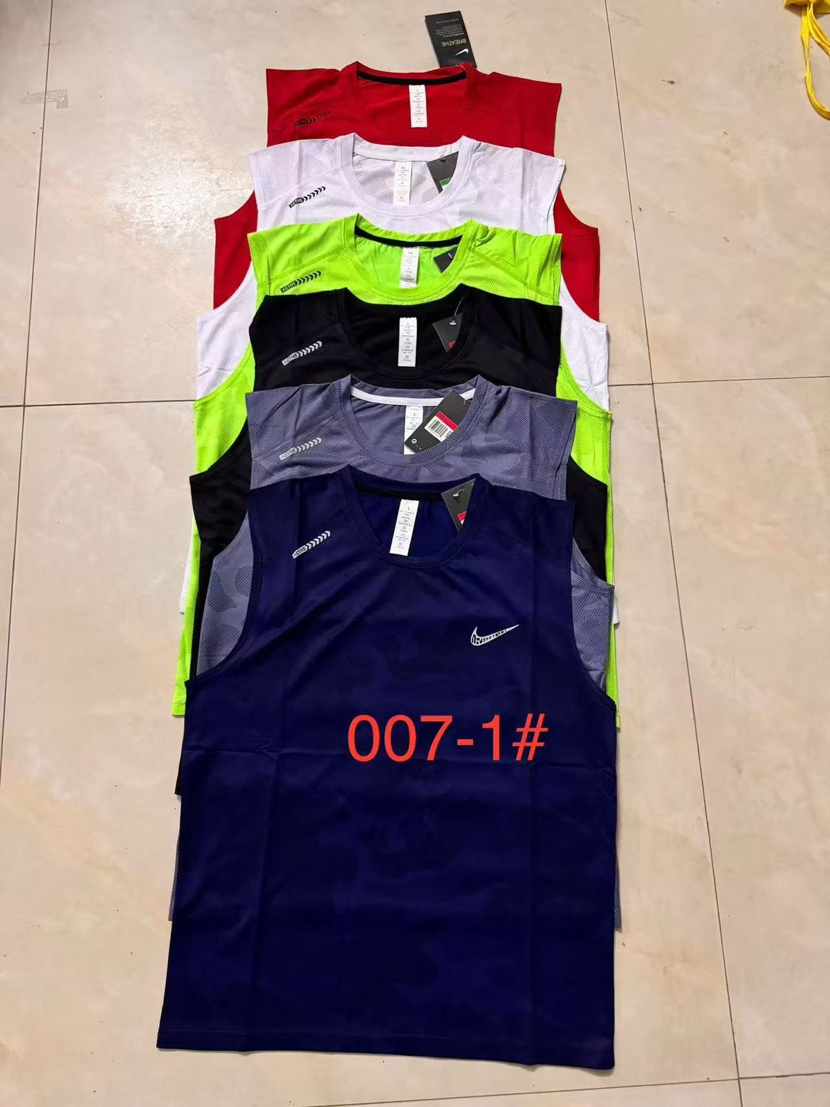 Men’s Sleeveless Dry-Fit Sports Vest – Style 007-1#