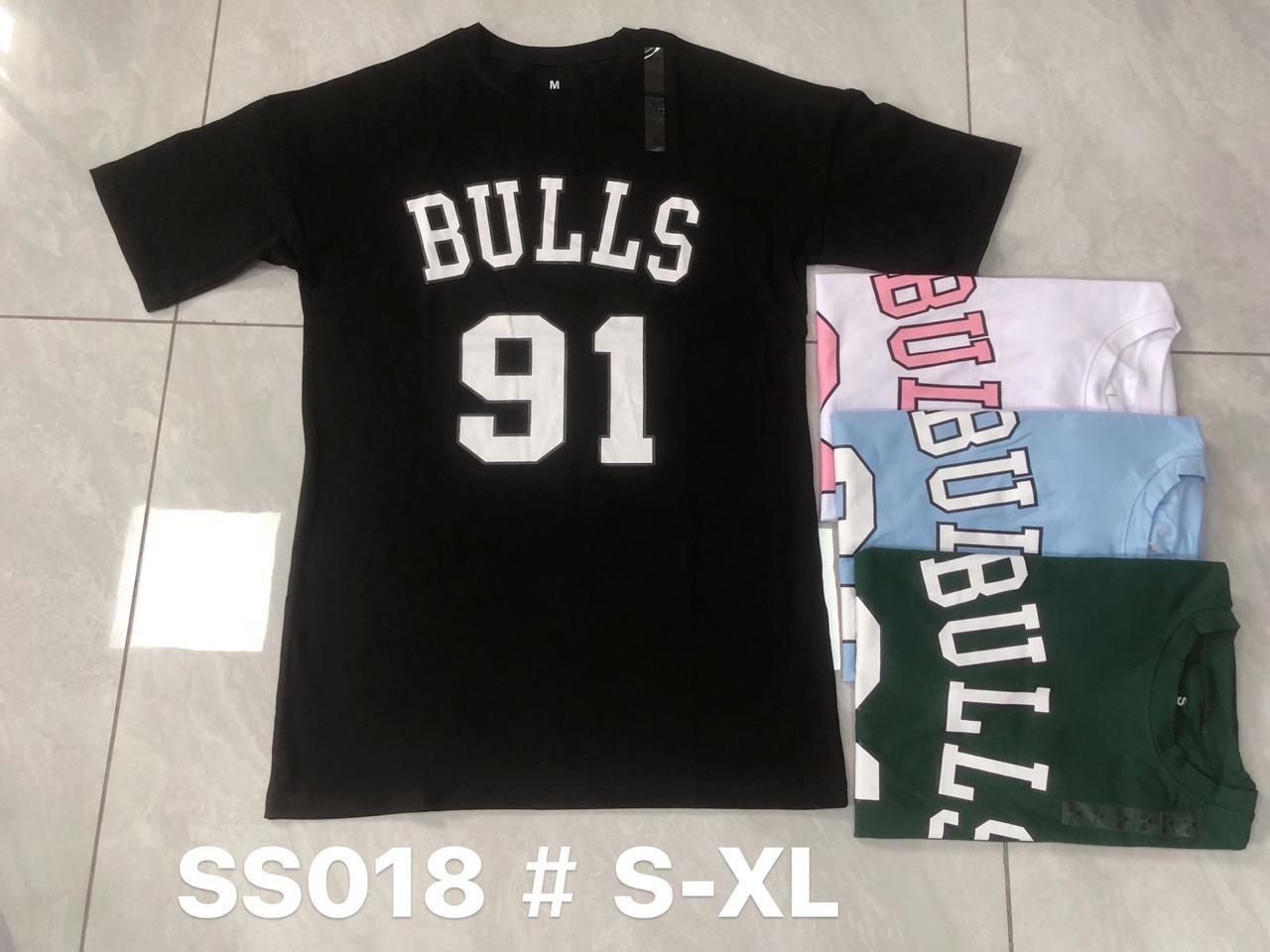 Men's BULLS 91 Varsity Graphic T-Shirt – SS018 (S-XL)
