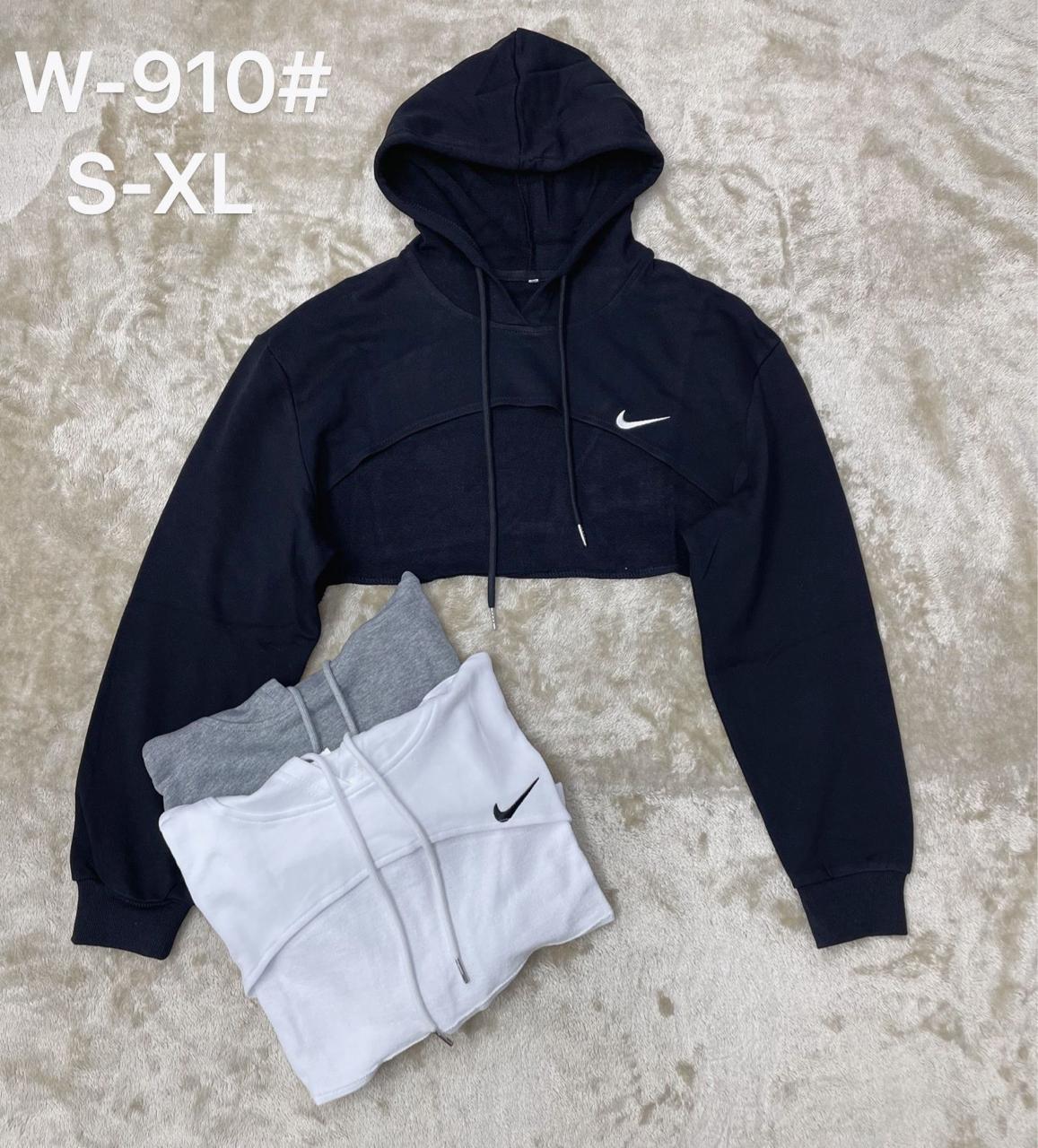 Women’s Cropped Hoodie – Sporty Fleece Hooded Sweatshirt | Style W-910#