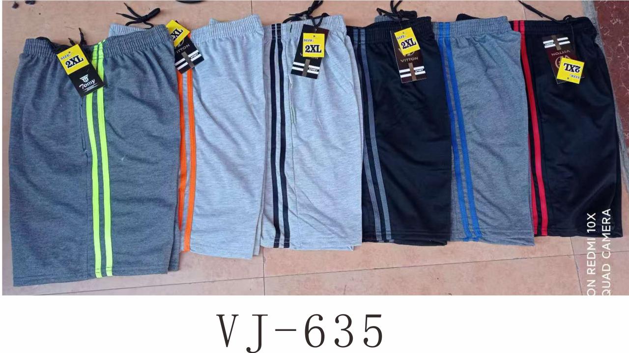 VJ-635# Multi-Color Stripe Jogger Shorts