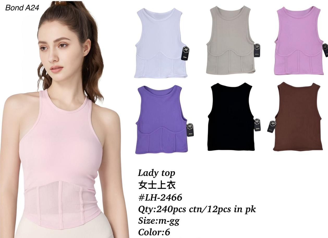 Sculpted Fit Sleeveless Lady Top – Bond A24 (LH-2466)