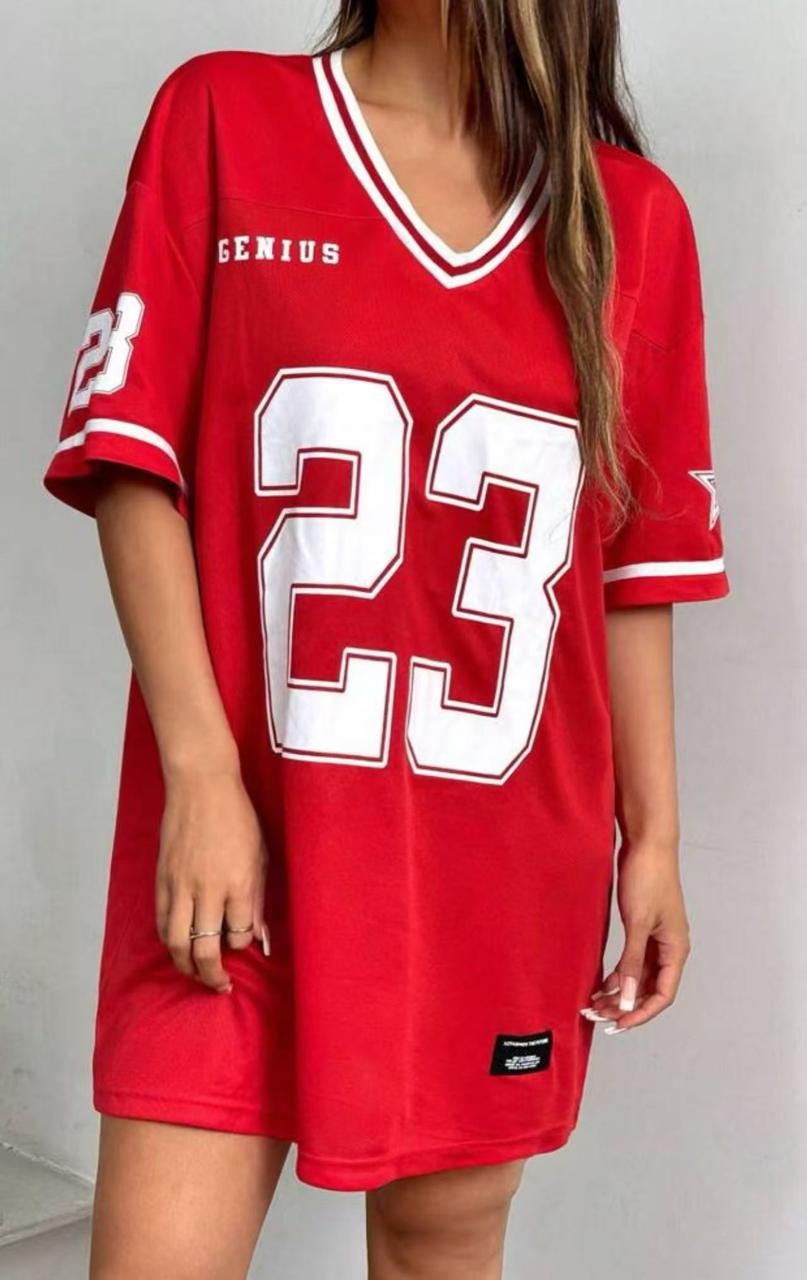 "GENIUS 23" Oversized Jersey Dress