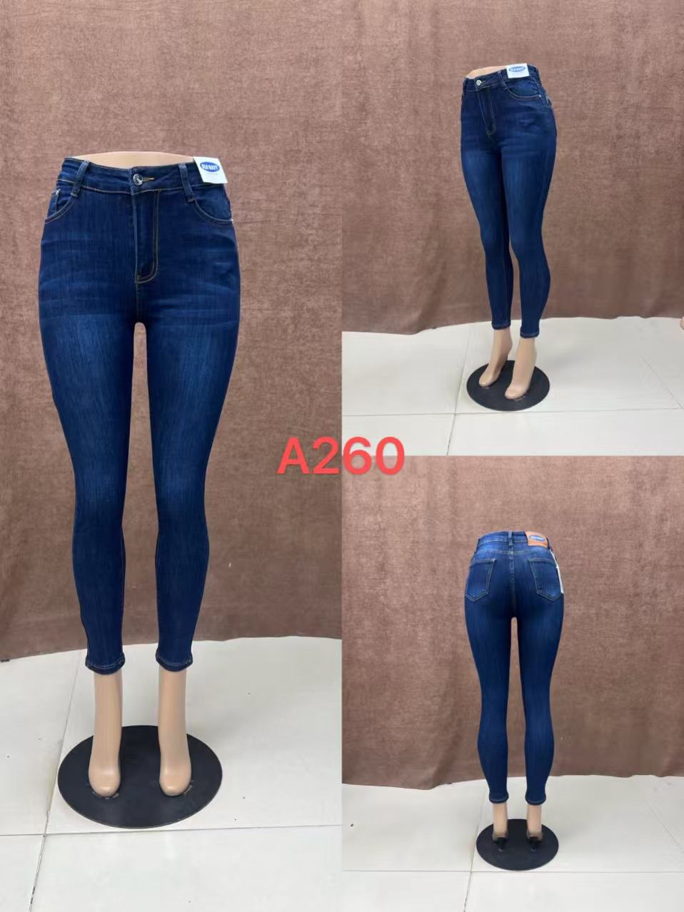 Women’s Skinny Jeans – High Waist Stretch Fit (A260)