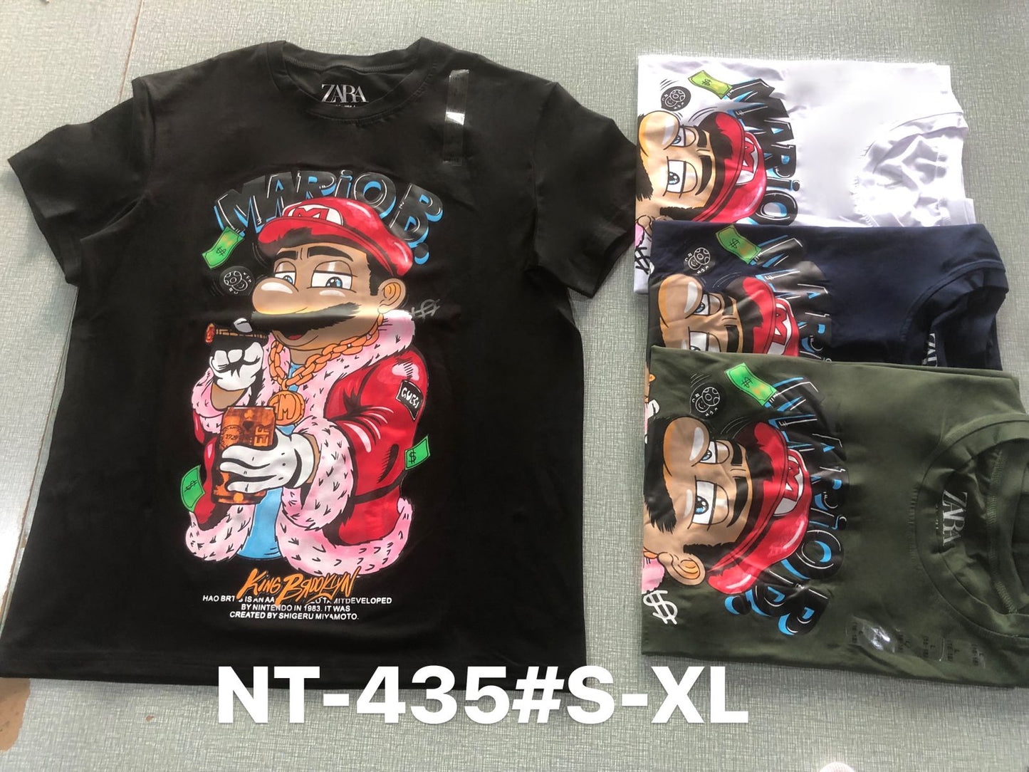 NT-435 Streetwear “Mario Boss” Graphic Tee | Sizes S-XL