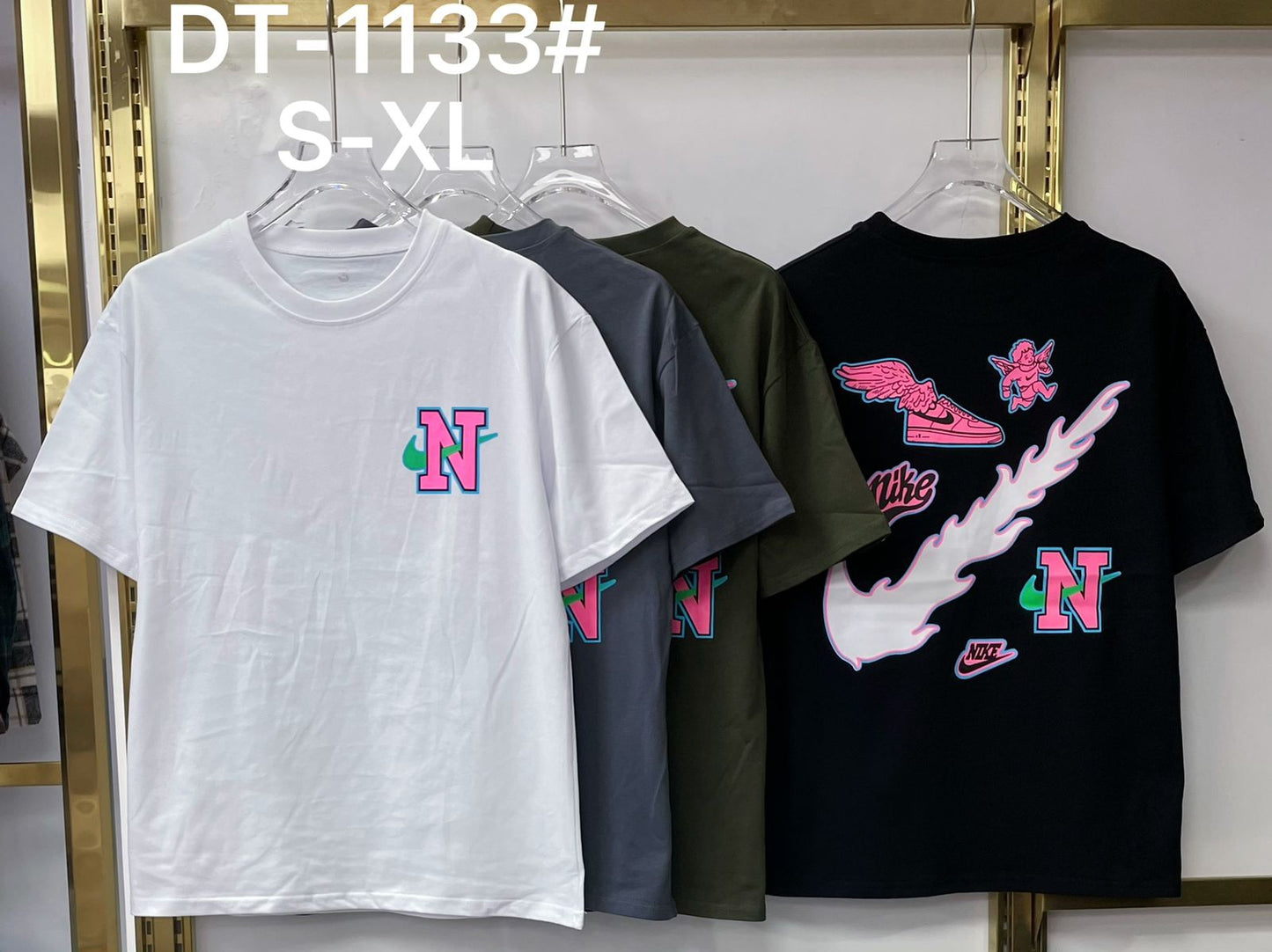Unisex “N Logo” Oversized Graphic T-Shirt – DT-1133