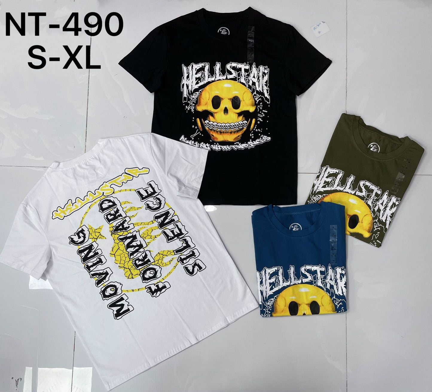 NT-490 | Hellstar Skull Graphic T-Shirt