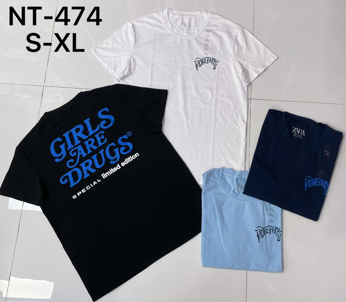 Girls Are Drugs Graphic T-Shirt NT-474