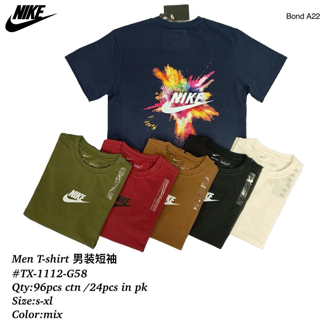 Nike Men’s Graphic Splash Logo T-Shirt – Bond A22