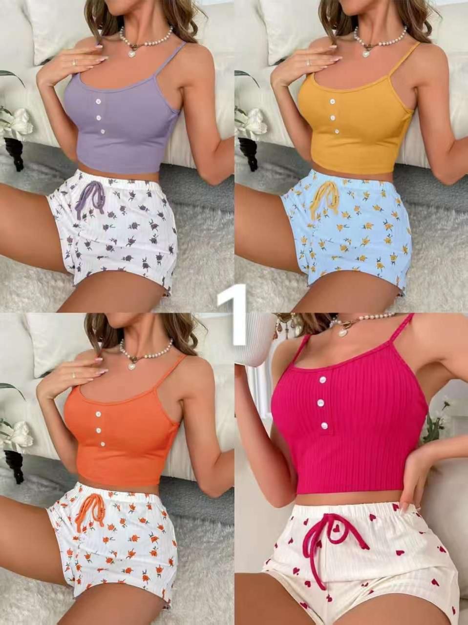 Women’s Short Pants Night Suit Set
