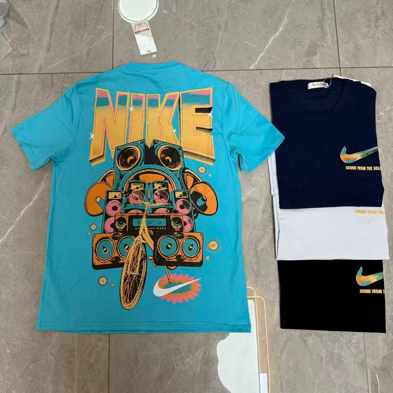 Nike Inspired Music Graphic Oversized T-Shirt