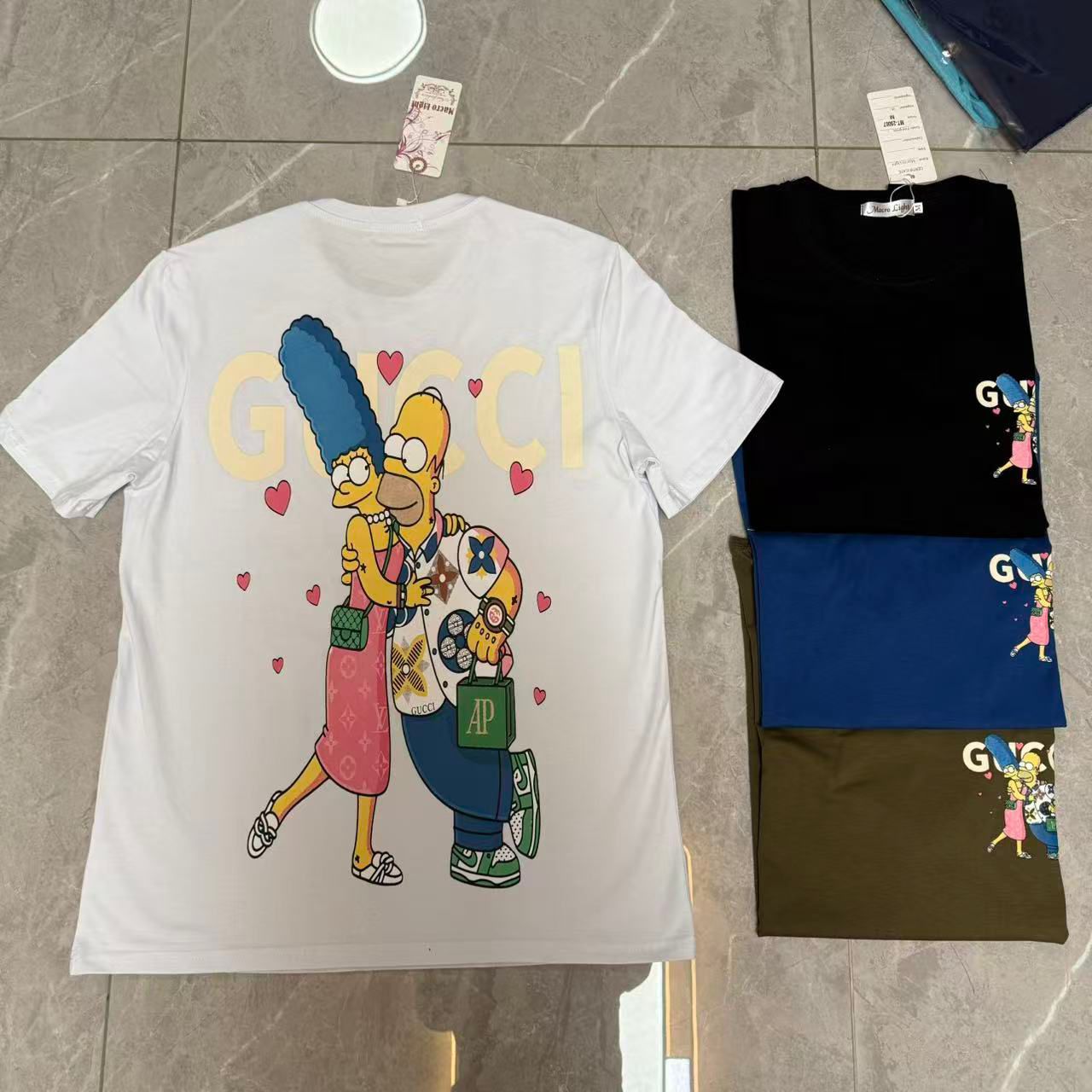 Women’s Cartoon Print Graphic T-Shirt – GG Couple Design