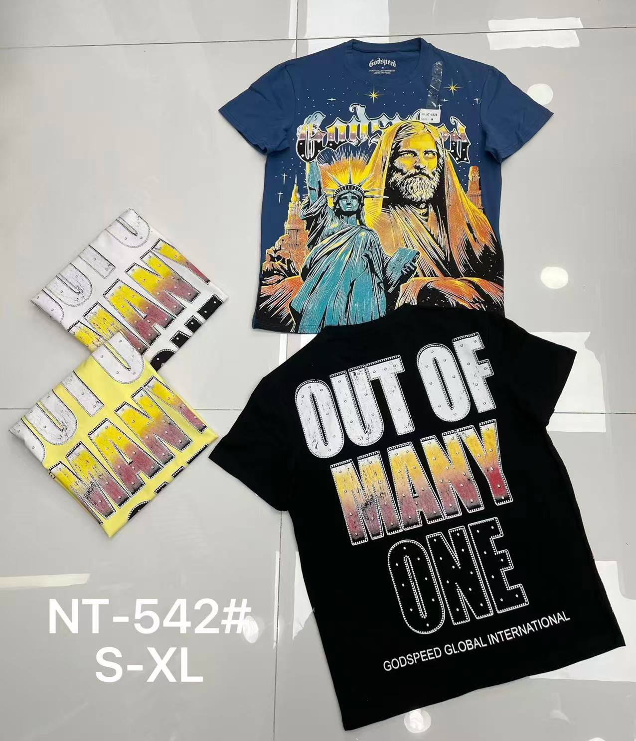Godspeed Out of Many One Global International T-Shirt