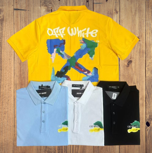 Off-White Artistic Splash Polo β Premium Edition