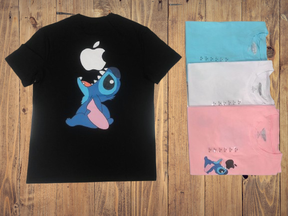 Stitch & Apple Bite T-Shirt – NT-382