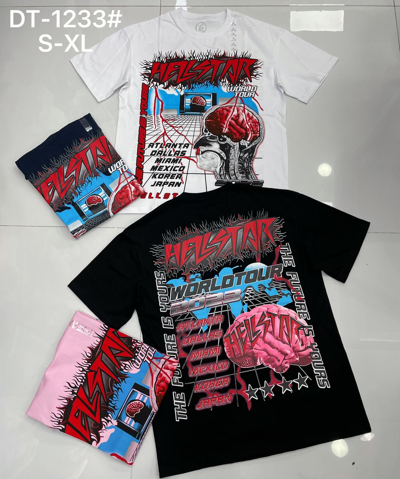 DT1233 Hellstar World Tour Graphic T-Shirt