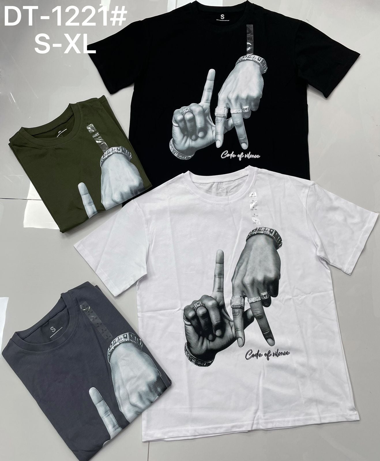 DT1221 Silence Graphic T-Shirt