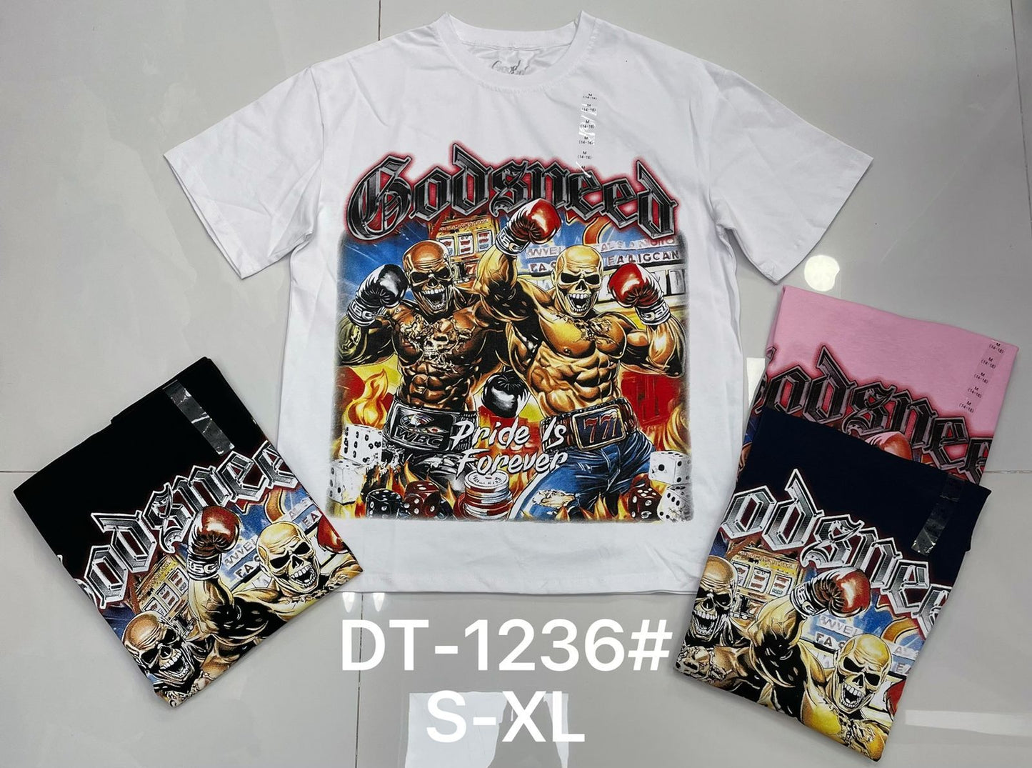DT1236 Godspeed Boxing Graphic T-Shirt