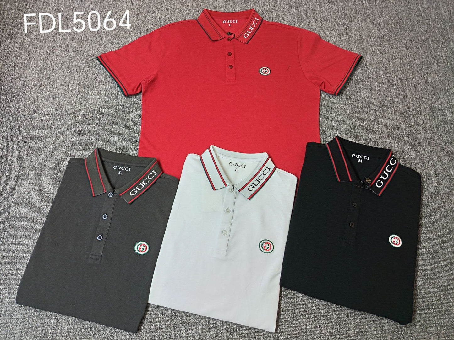 Men’s Classic Collar Polo – FDL5064 (S–XL)