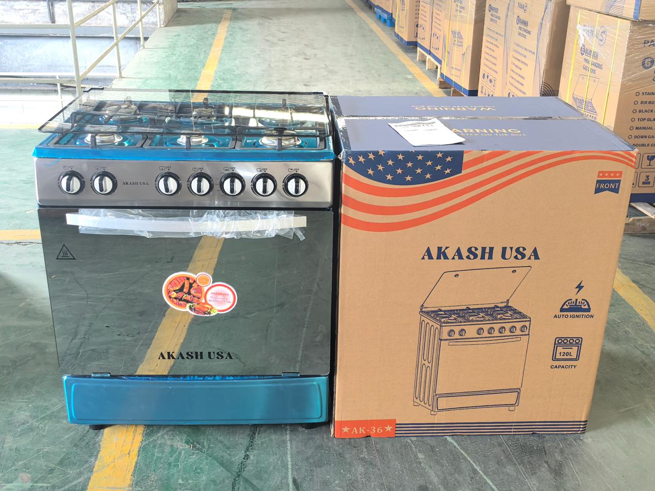 Stainless Steel 6 Burner Gas