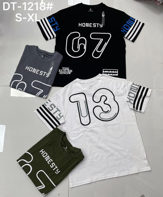 Honesty Varsity Number Tee – DT1218 (S–XL)