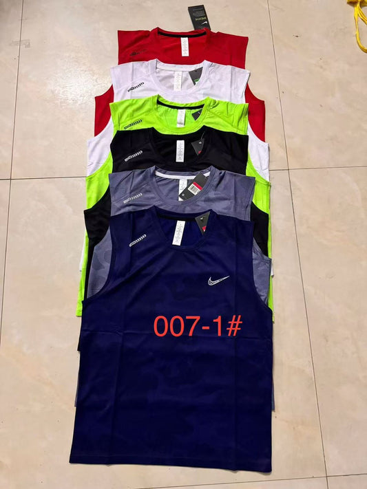 Men’s Sleeveless Dry-Fit Sports Vest – Style 007-1#