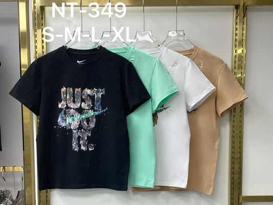 Men’s Graphic Printed Cotton T-Shirt – “Just Do It” | Style NT-349