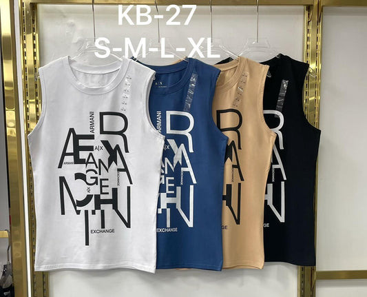 Men’s Sleeveless Printed Tank Top – A|X Inspired | Style KB-27