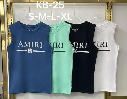 Men's Sleeveless AMIRI-Inspired Designer Tank – KB-25 (S-XL)
