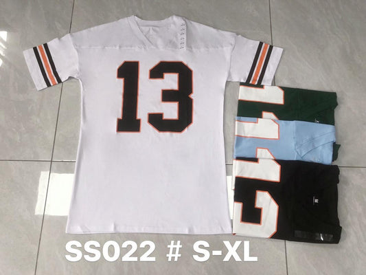 Men's Jersey Style "13" Graphic T-Shirt – SS022 (S-XL)