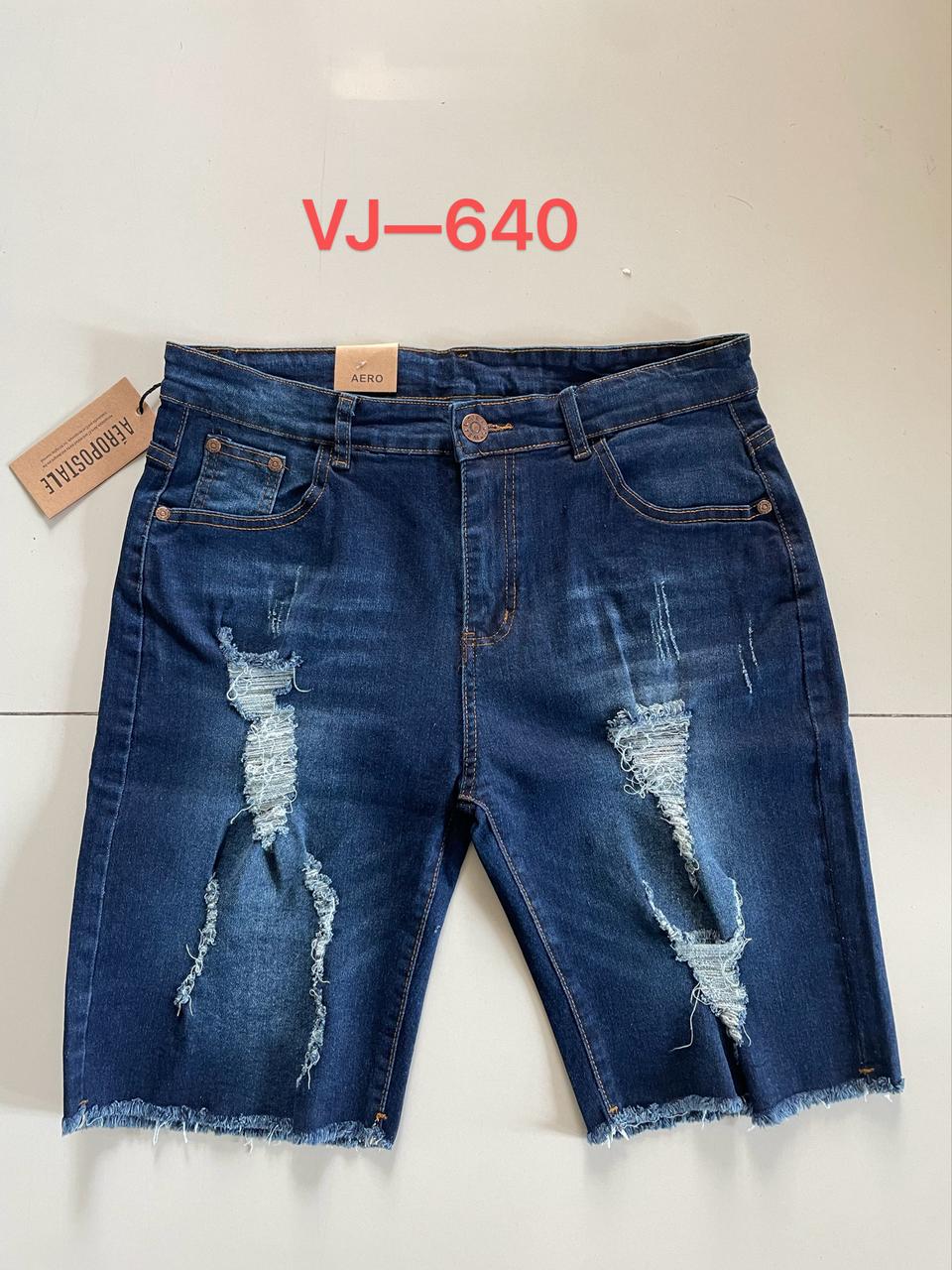 VJ-640# Ripped Denim Shorts – Aeropostale (Size 28–36)