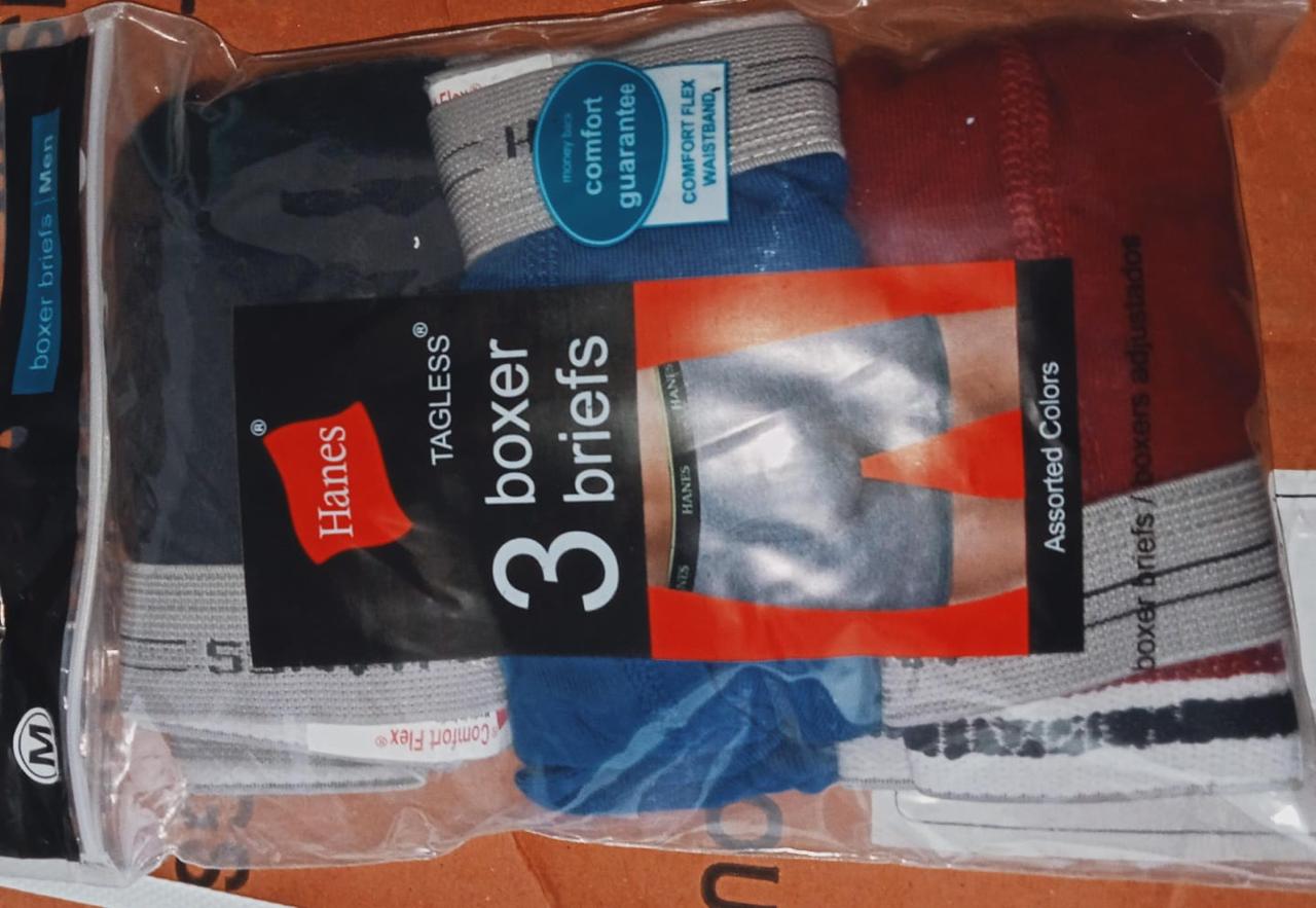 Hanes Tagless Men's Boxer Briefs – 3-Pack