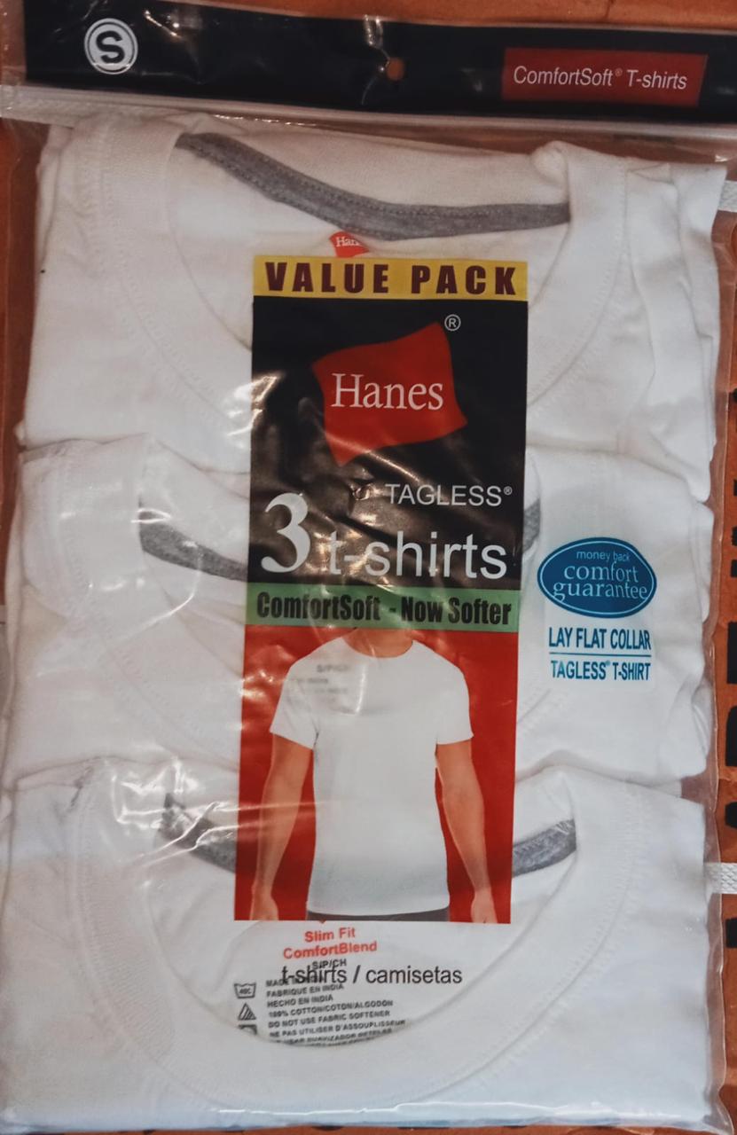 Hanes Tagless ComfortSoft® T-Shirts – 3-Pack