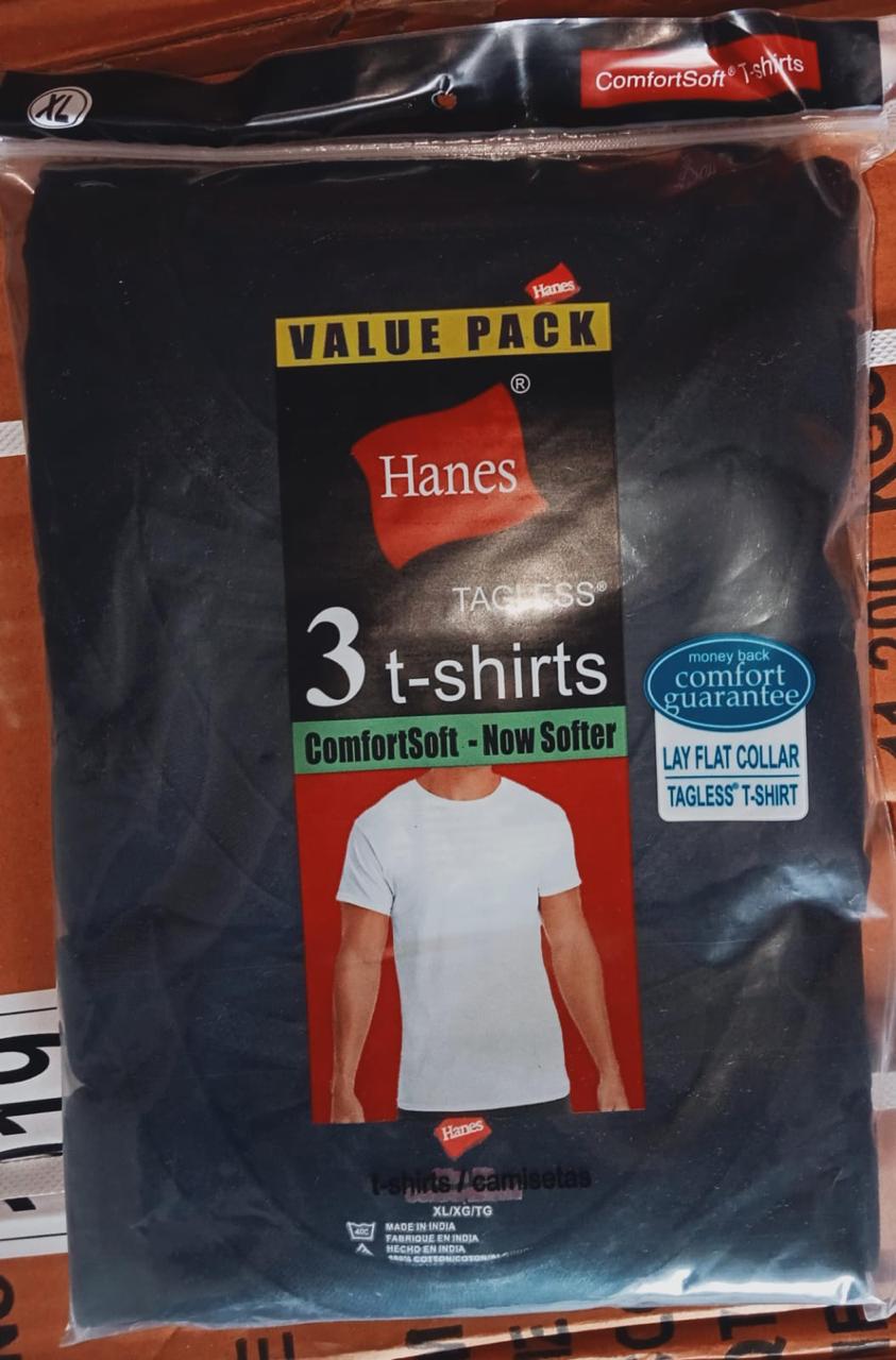 Hanes Value Pack – 3 Tagless ComfortSoft® T-Shirts for Men