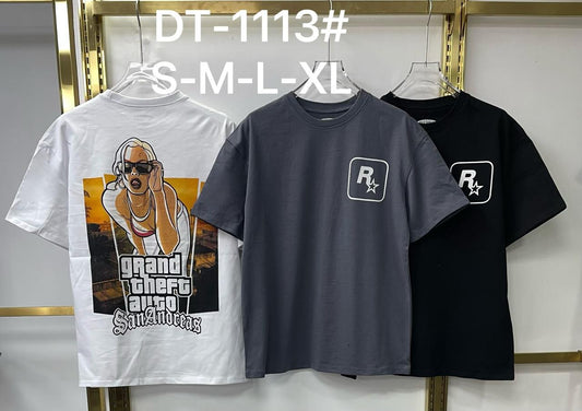 🎮 DT-1113 Rockstar GTA San Andreas Graphic T-Shirts – Gamer Edition
