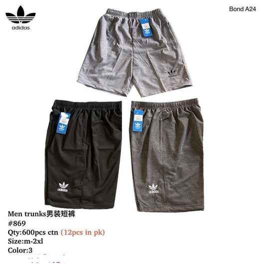 Men’s Adidas-Inspired Trunk Shorts – Lightweight Sportswear | Style #869