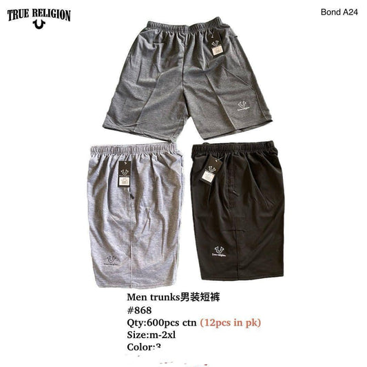 Men’s True Religion-Inspired Trunk Shorts – Everyday Comfort Wear | Style #868