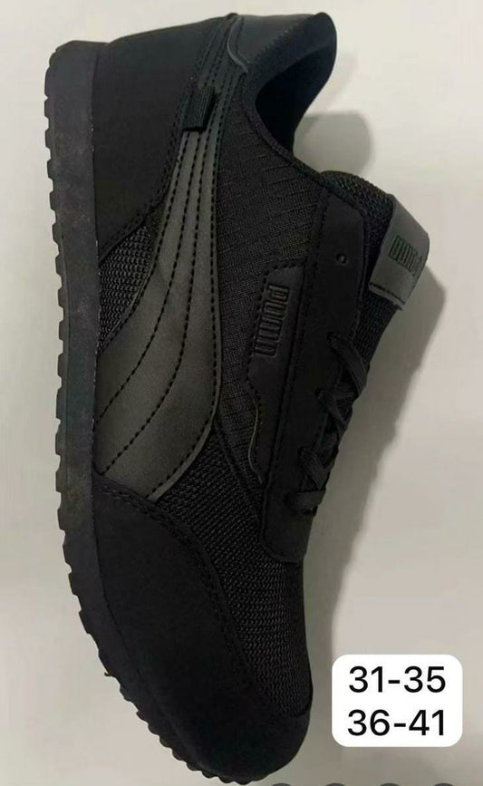 Unisex All-Black Puma Sneakers