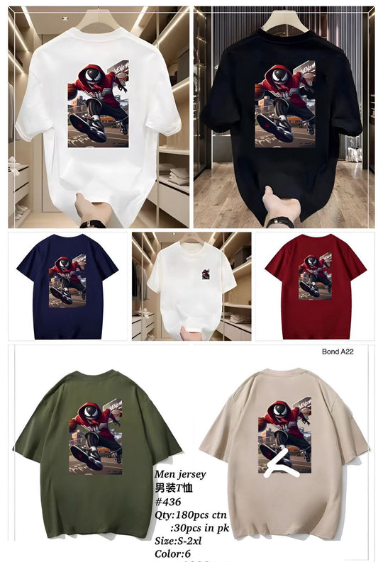 Men’s Venom Graphic Jersey T-Shirt – #436 | Sizes S–2XL