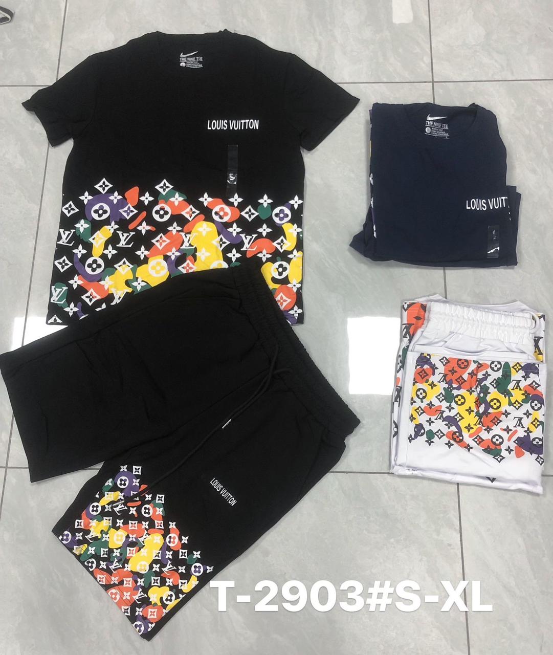 Men’s Louis Vuitton-Inspired T-Shirt & Shorts Co-ord Set