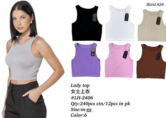 Classic Ribbed Lady Crop Top