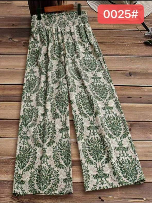 Women's Boho Print Palazzo Pants