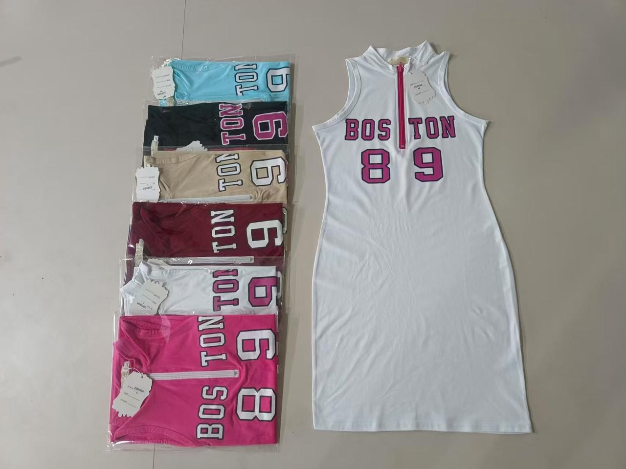 Boston 89 Zip-Neck Bodycon Dress