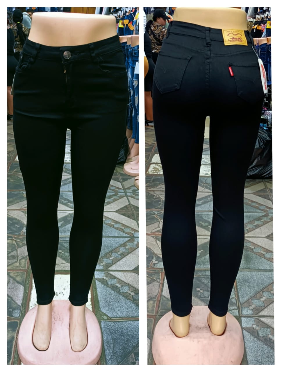 Women's High-Waist Black Skinny Jeans – Stretch Fit