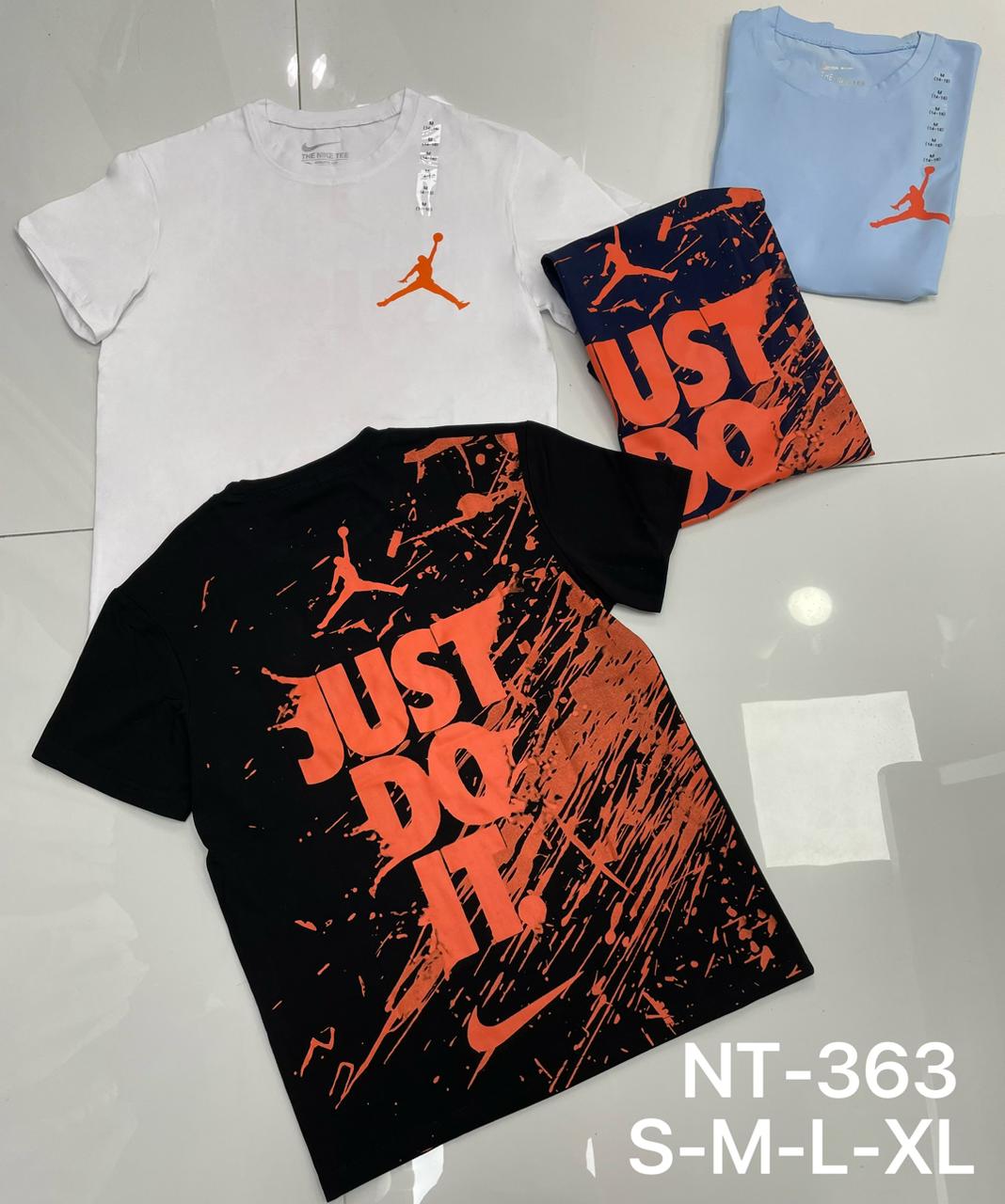 “Just Do It” Splatter Print Graphic T-Shirt – NT-363