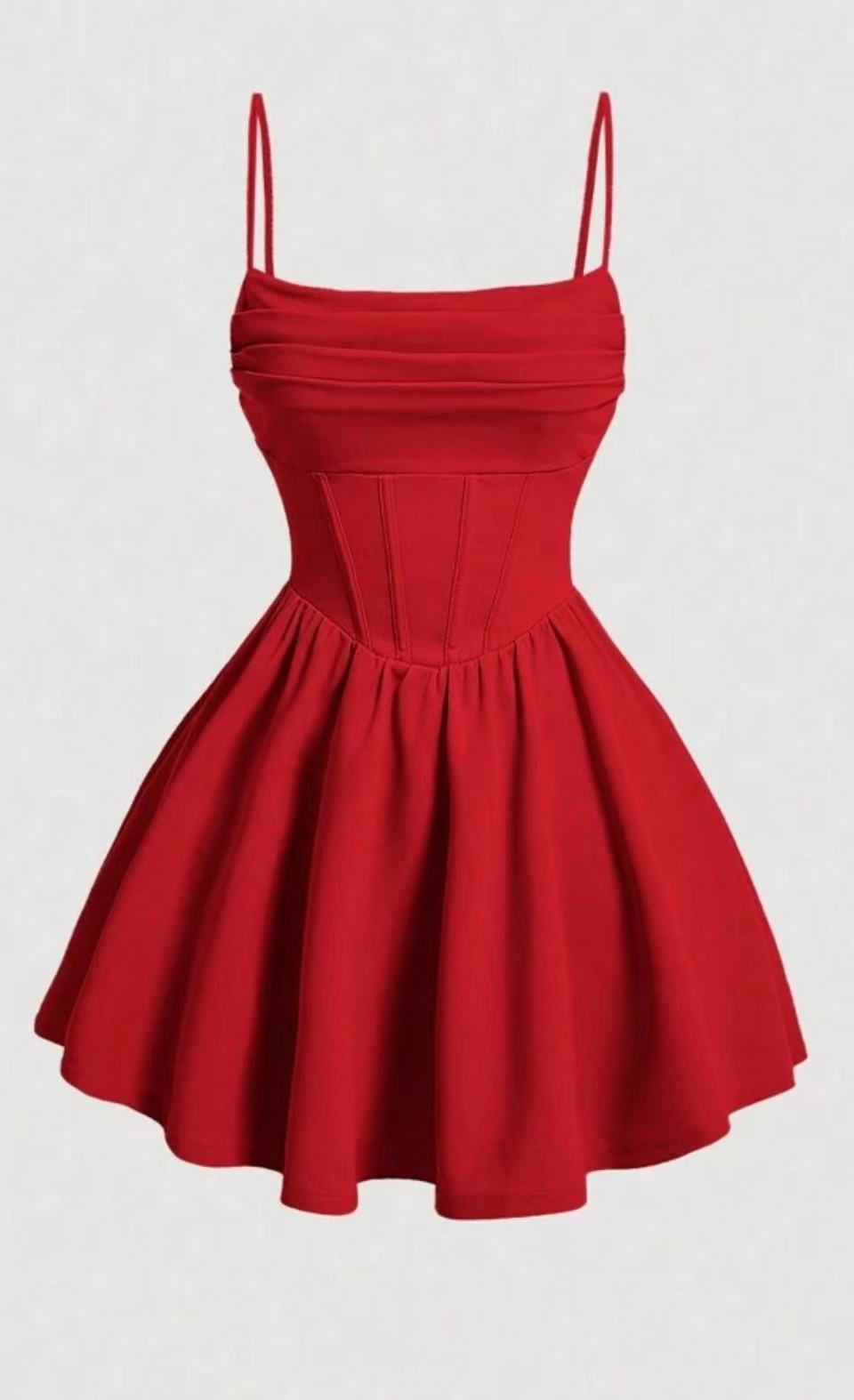 Red Corset Mini Dress