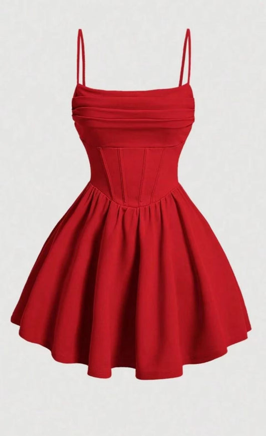 Red Corset Mini Dress