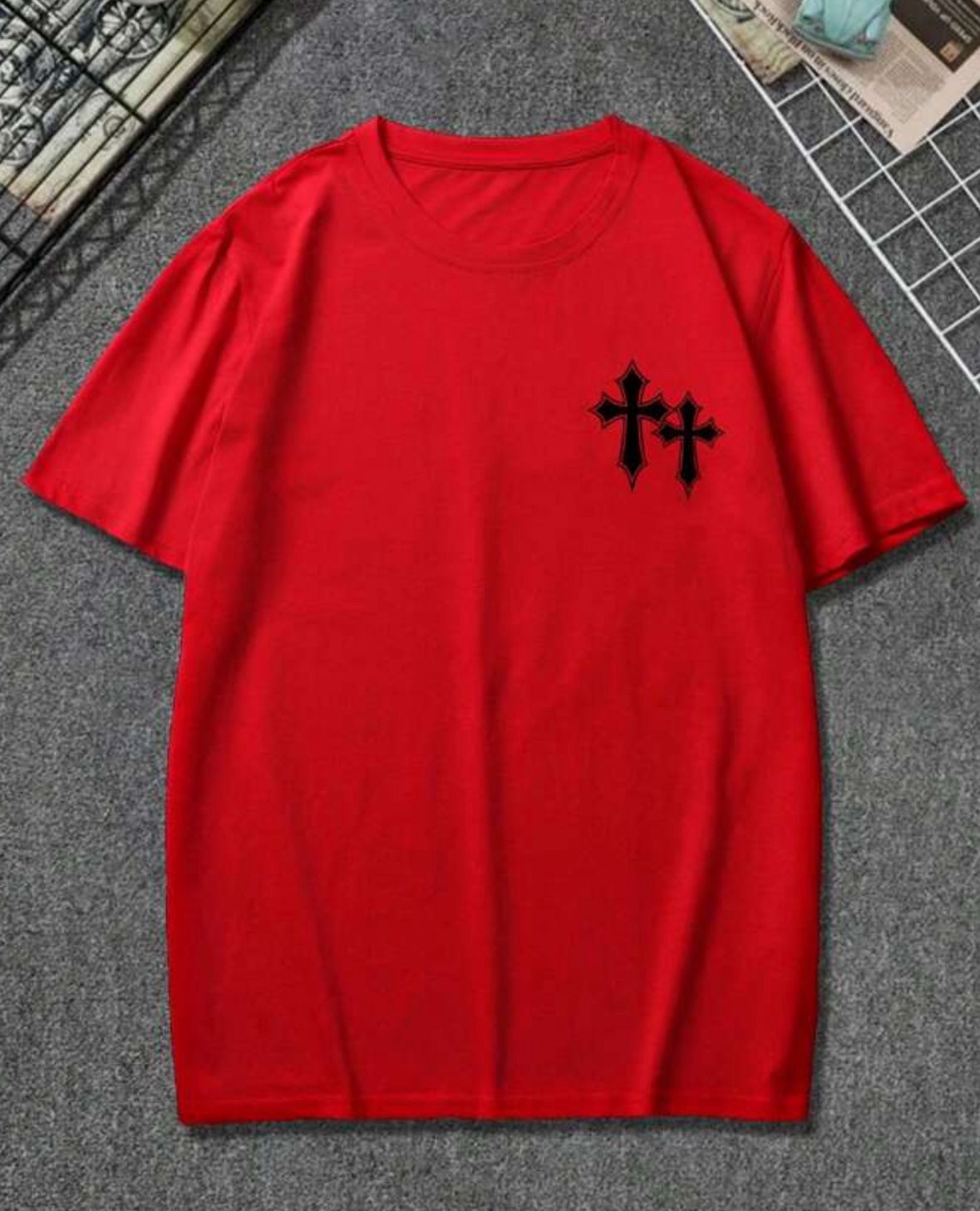 Red Cross Patch Oversized T-Shirt